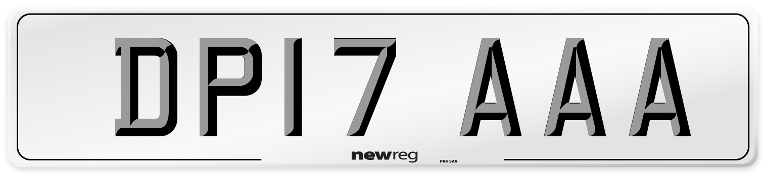 DP17 AAA Number Plate from New Reg